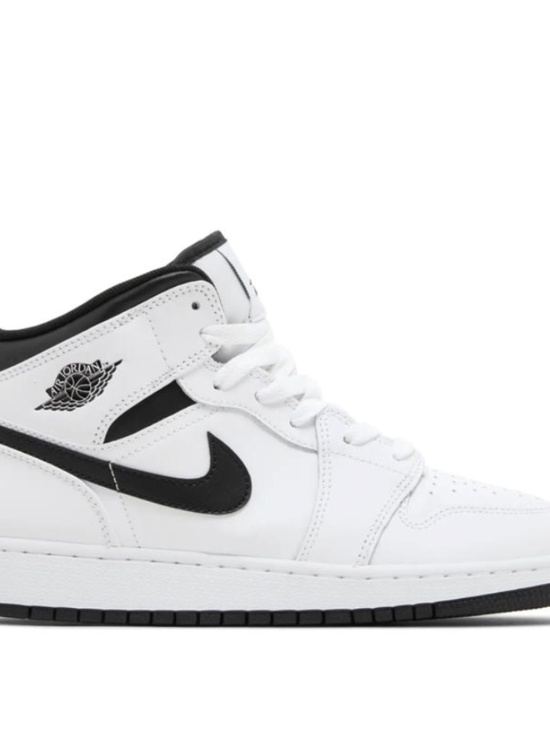 Nike Other - Nike Air Jordan 1 Mid GS White Black Youth Basketball Shoes New With Box
